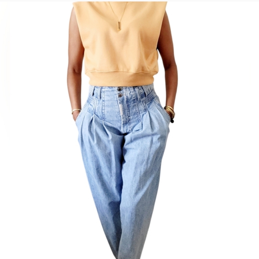 Vintage Z. Cavaricci 80s 90s Parachute Jeans Size 26( Measures 24 Inches)